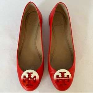 Tory Burch Red Flats. Size 8